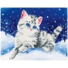 DIAMOND DOTZ DD5.006 KITTEN IN THE SNOW 27,9x35,5 cm BONCUK TABLO KİTİ