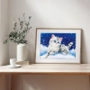 DIAMOND DOTZ DD5.006 KITTEN IN THE SNOW 27,9x35,5 cm BONCUK TABLO KİTİ