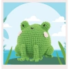 HELLO CRAFTS EASY HC106 CROCHET MİNİ AMIGURUMI ÖRGÜ KİTİ - SEVİMLİ KURBAĞA HOPPY (1 SET)