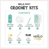 HELLO CRAFTS EASY HC106 CROCHET MİNİ AMIGURUMI ÖRGÜ KİTİ - SEVİMLİ KURBAĞA HOPPY (1 SET)