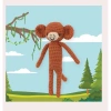 HELLO CRAFTS EASY HC128 CROCHET MİNİ AMIGURUMI ÖRGÜ KİTİ - SEVİMLİ MAYMUN MISCHIEF (1 SET)