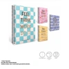 GIPTA FEEL SPİRALLİ LX KARTON KAPAK A4 80YP. KARELİ DEFTER 8373 - TEKLİ