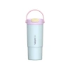 VAGONLİFE ÇELİK PİPETLİ/PİPETSİZ KULLANIM SİLİKON EL ASKILI MATARA/TERMOS VGN1102 660ML  - TURKUAZ