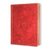 VICTORIAS JOURNALS 124-1667 VINTAGE OLD BOOK 14x20cm 80gr.128YP. ÇİZGİLİ DEFTER MAT KIRMIZI