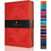 VICTORIAS JOURNALS 124-1667 VINTAGE OLD BOOK 14x20cm 80gr.128YP. ÇİZGİLİ DEFTER MAT KIRMIZI
