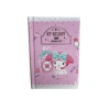 VICTORIAS JOURNALS 525-1992 HELLO KITTY AND FRIEDNS A7 SERT KAPAK  GÜNLÜK AJANDA 80 GR. 368 SAYFA  - PEMBE
