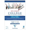 ESMO MX92524 CLAIREFONTAINE MIX MEDIA COLLAGE ÇOK AMAÇLI SPİRALLİ RESİM DEFTERİ/BLOK A3 225GR 20YP.