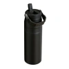 STANLEY 10-11283-143 PİPETLİ THE ICEFLOW BOTTLE FLIP STRAW 710 ML. PASLANMAZ ÇELİK TERMOS SİYAH