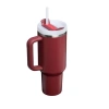 STANLEY 10-13230-066 PİPETLİ QUENCHER H2.O FLOWSTATE 1.18 L. PASLANMAZ ÇELİK TERMOS BARDAK  KIZILCIK BORDO