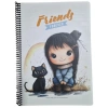 GIPTA FRIENDS FOREVER SPİRALLİ LX KARTON KAPAK A4 80YP. ÇİZGİLİ  DEFTER 8383 - TEKLİ
