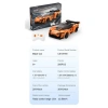 VAGONLIFE CADA C51075W TURUNCU BLAZE CAR 295 PARÇA DUAL MODE CONTROL BLOCK OYUNCAK 6+