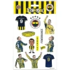 PİOLENT FBST26019 FENERBAHÇE TARAFTAR STICKER ETİKET 1 YP. TEKLİ KARTELA