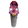VAGONLİFE ÇELİK  PİPETLİ/ PİPETSİZ ÇİFT KULLANIM KULPLU MATARA/TERMOS DESENLİ VGN1111 600ML  - BEYAZ