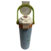 VAGONLİFE ÇELİK  PİPETLİ/ PİPETSİZ ÇİFT KULLANIM KULPLU MATARA/TERMOS DESENLİ VGN1111 600ML  - MAVİ