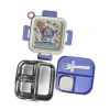 VAGONLİFE PASLANMAZ ÇELİK YEMEK KABI 2 KATLI BÖLMELİ 600 ML - LUNCH BOX  VGN6141 - PEMBE
