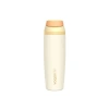 VAGONLİFE ÇELİK TEK KAPAK PİPETLİ/ PİPETSİZ KULLANIM KULPLU MATARA/TERMOS VGN1107 800ML  - SARI (KREM)