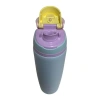 VAGONLİFE ÇELİK TEK KAPAK PİPETLİ/ PİPETSİZ KULLANIM KULPLU MATARA/TERMOS VGN1107 800ML  - TURKUAZ