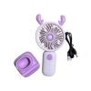 YELİZ YLZ-CS1325A-3  MİNİ EL FANI TEK KADEMELİ HIZ AYARI TELEFON TUTUCULU USB ŞARJLI - TEKLİ