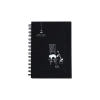 PAPİRÜS M217 SERT KAPAK SPİRALLİ SİYAH İÇ KAĞIT 14X20 80YP. ÇİZGİSİZ DEFTER