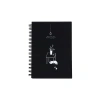 PAPİRÜS M217 SERT KAPAK SPİRALLİ SİYAH İÇ KAĞIT 14X20 80YP. ÇİZGİSİZ DEFTER