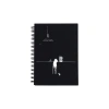 PAPİRÜS M217 SERT KAPAK SPİRALLİ SİYAH İÇ KAĞIT 14X20 80YP. ÇİZGİSİZ DEFTER