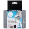 DALER ROWNEY SIMPLY WATERCOLOR SULU BOYA SETİ METALİK RENKLER 10LU (10 RENK+1 AD FIRÇA)  TENEKE KUTU - FT134500017