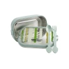 MUGGLE MS-26 304 PASLANMAZ ÇELİK GEENİŞ TEK BÖLMELİ 850 ML BESLENME YEMEK KABI/KUTUSU - TEKLİ