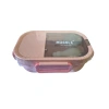 MUGGLE MS-22 304 PASLANMAZ ÇELİK TEK KATLI 2 BÖLMELİ BESLENME YEMEK KABI/KUTUSU
