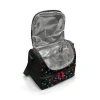 CORAL HIGH 37204 KIDS SİYAH RENKLİ PETEK DESENLİ THERMO İKİ KATLI  BESLENME ÇANTASI