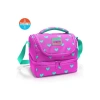 CORAL HIGH 37212 KIDS NEON PEMBE SU YEŞİLİ KALP DESENLİ THERMO İKİ KATLI  BESLENME ÇANTASI
