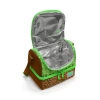 CORAL HIGH 37217 KIDS YEŞİL KAHVERENGİ HIGH CRAFT DESENLİ THERMO İKİ KATLI  BESLENME ÇANTASI