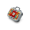 CORAL HIGH 39283 KIDS RENKLİ BLOK DESENLİ 2 BÖLMELİ PASLANMAZ ÇELİK YEMEK KABI