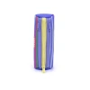 CORAL HIGH 31002 MİLKA GRİ SARI ÇİZGİ DESENLİ ÜÇ BÖLMELİ KALEM ÇANTASI