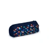 CORAL HIGH 31035 LACİVERT GEOMETRİK DESENLİ ÜÇ BÖLMELİ KALEM ÇANTASI