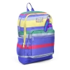 CORAL HIGH 33202 MOR SARI LAVANTA ÇİZGİ DESENLİ DÖRT BÖLMELİ SIRT ÇANTASI