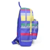 CORAL HIGH 33202 MOR SARI LAVANTA ÇİZGİ DESENLİ DÖRT BÖLMELİ SIRT ÇANTASI