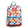 CORAL HIGH 33225 ÇOK RENKLİ DAMA DESENLİ DÖRT BÖLMELİ SIRT ÇANTASI