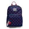 CORAL HIGH 33229 LACİVERT KIRMIZI KALP DESENLİ DÖRT BÖLMELİ SIRT ÇANTASI