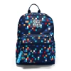CORAL HIGH 33235 LACİVERT GEOMETRİK DESENLİ DÖRT BÖLMELİ SIRT ÇANTASI