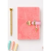 VICTORIAS JOURNALS 126-2753 HUSH HUSH KİLİTLİ KUTULU VE KALEMLİ 100gr.192YP.ÇİZGİLİ DEFTER  - PEMBE