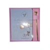 VICTORIAS JOURNALS 126-2755 HUSH HUSH KİLİTLİ KUTULU VE KALEMLİ 100gr.192YP.ÇİZGİLİ DEFTER  - MAVİ