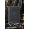 VICTORIAS JOURNALS 126-2647 FLEUR VEGAN DERİ SERT KAPAK A5 120gr.80P. NOKTALI DEFTER - SİYAH