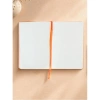 VICTORIAS JOURNALS 126-2646 FLEUR VEGAN DERİ SERT KAPAK A5 120gr. 80YP. NOKTALI DEFTER - TURUNCU