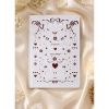 VICTORIAS JOURNALS 126-2642 AMOUR VEGAN DERİ SERT KAPAK A5 100gr.96YP.ÇİZGİLİ DEFTER  - BEYAZ