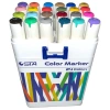 STA 910324 ÇİFT UÇLU ALKOL BAZLI MARKER 1mm/1-7mm UÇ KALEM SETİ 24LÜ (RENK) TAŞIMA SAPLI PLASTİK KUTULU