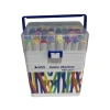 STA 910348 ÇİFT UÇLU ALKOL BAZLI MARKER 1mm/1-7mm UÇ KALEM SETİ 48Lİ (RENK) TAŞIMA SAPLI PLASTİK KUTULU