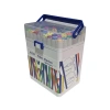 STA 910348 ÇİFT UÇLU ALKOL BAZLI MARKER 1mm/1-7mm UÇ KALEM SETİ 48Lİ (RENK) TAŞIMA SAPLI PLASTİK KUTULU