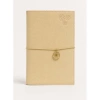 VICTORIAS JOURNALS CHARM ÇİÇEK 126-2738 VEGAN DERİ KAPAK A5 100 gr. 96 YP. KREM NOKTALI DEFTER PASTEL SARI