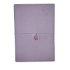 VICTORIAS JOURNALS CHARM ÇİÇEK 126-2740 VEGAN DERİ KAPAK A5 100 gr. 96 YP. KREM NOKTALI DEFTER PASTEL LİLA