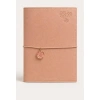VICTORIAS JOURNALS CHARM ÇİÇEK 126-2739 VEGAN DERİ KAPAK A5 100 gr. 96 YP. KREM NOKTALI DEFTER PASTEL PEMBE